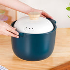 Cera Ceramic Soup Cooking Pot With White Lid 6000ml