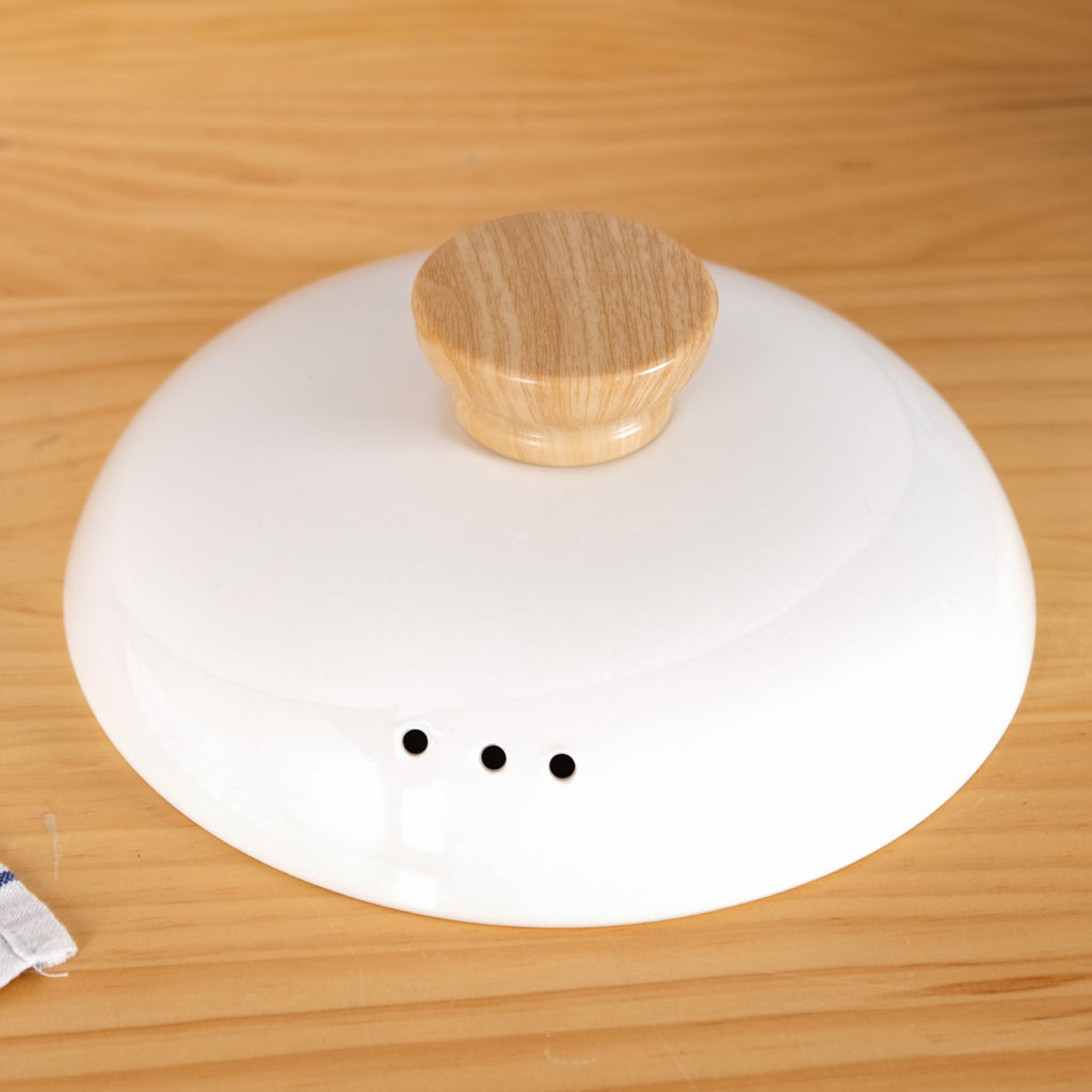 Cera Ceramic Soup Cooking Pot With White Lid 6000ml