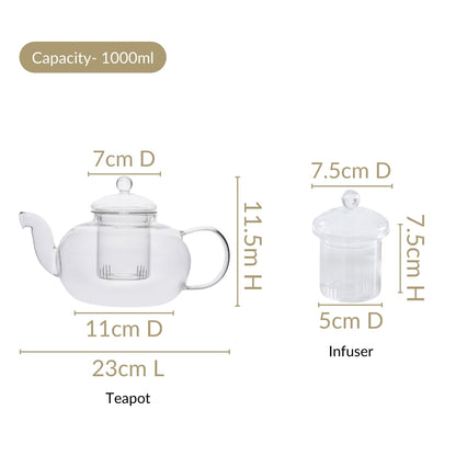 Royal Teapot With Infuser 1000ml