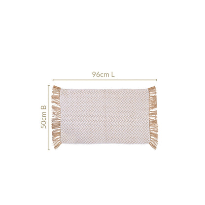 Minimal Cotton Anti Slip Floor Mat 96x50cm