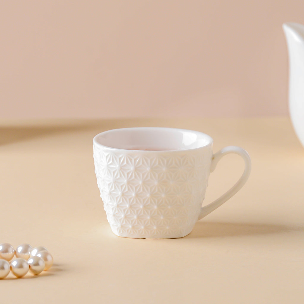 Riona Patterned Teacup White