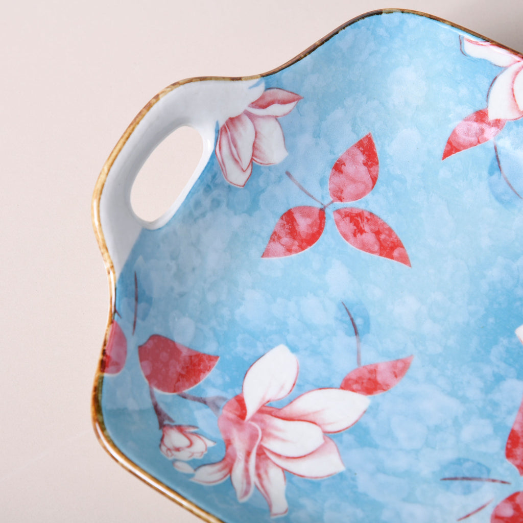 Ceramic Floral Tray
