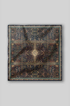 Black - Multi Hued Printed Scarf