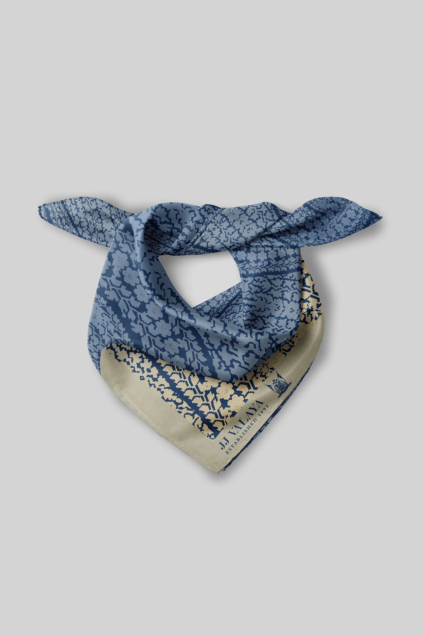 Cobalt Blue Ombre Printed Scarf
