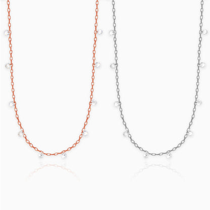 Silver and Rose Gold Regal Queen Duo