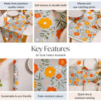 Arancia Luxe 8 Seater Table Runner 264x35cm