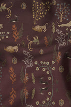 Burgundy Ombre Cashmere Shawl