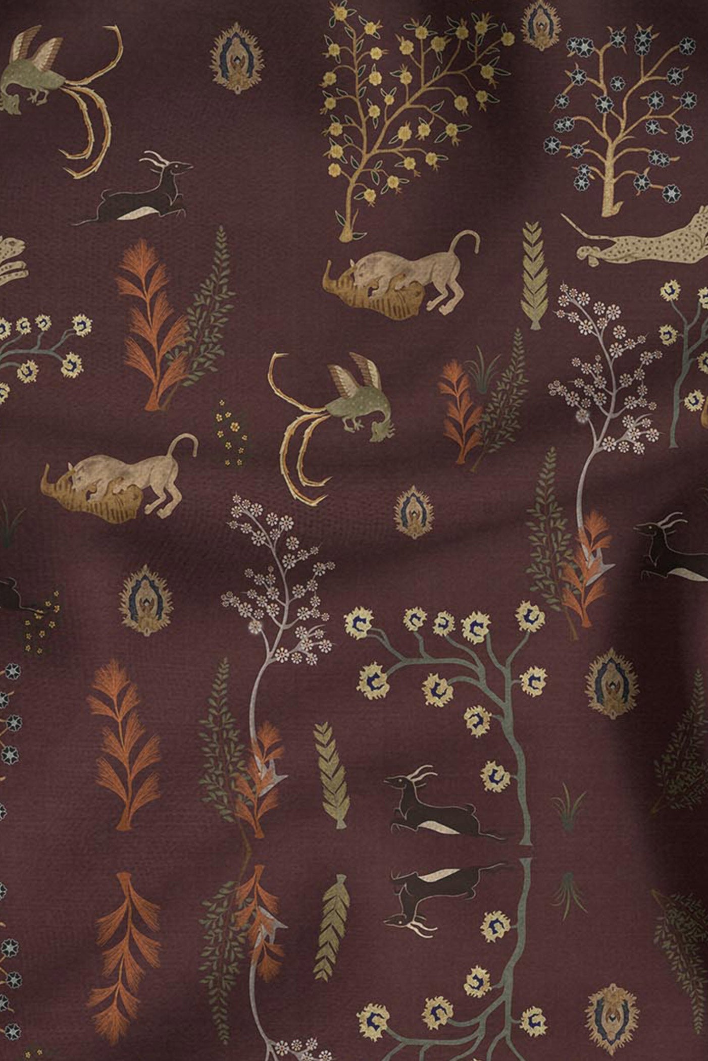 Burgundy Ombre Cashmere Shawl