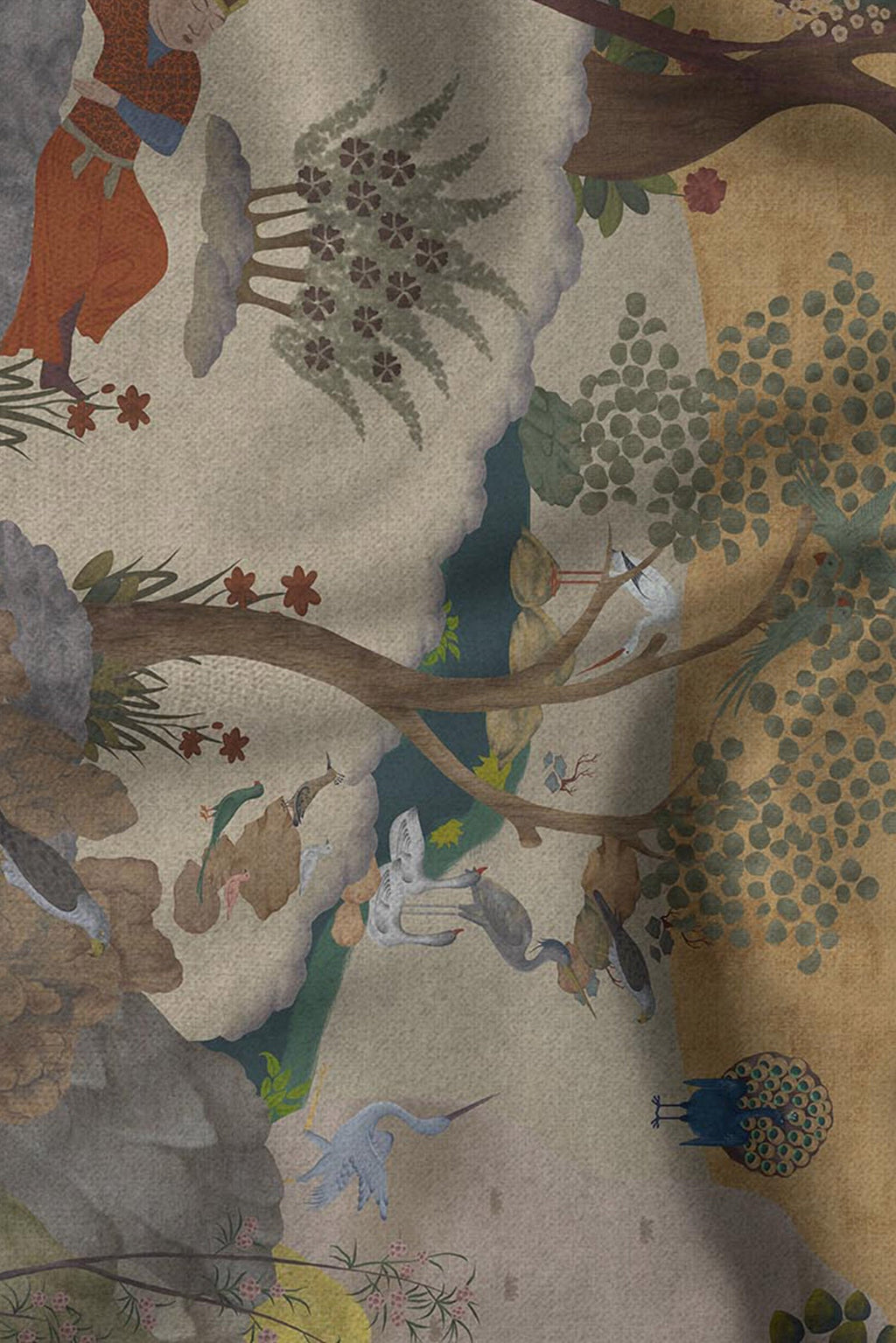 Earthy Mustard Cashmere Shawl