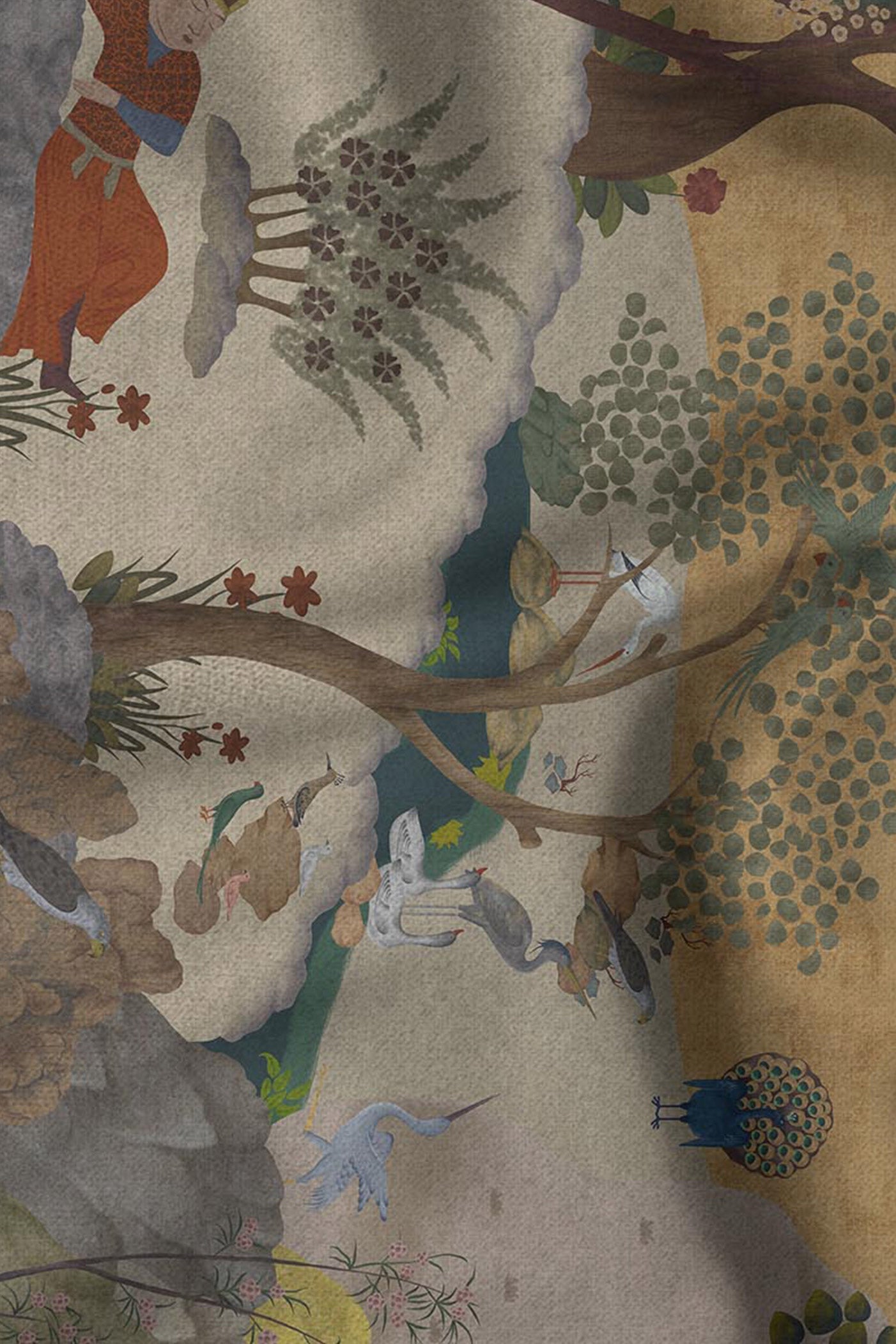 Earthy Mustard Cashmere Shawl