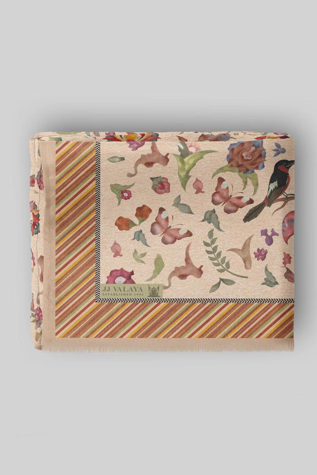 Blush Ivory Cashmere Shawl