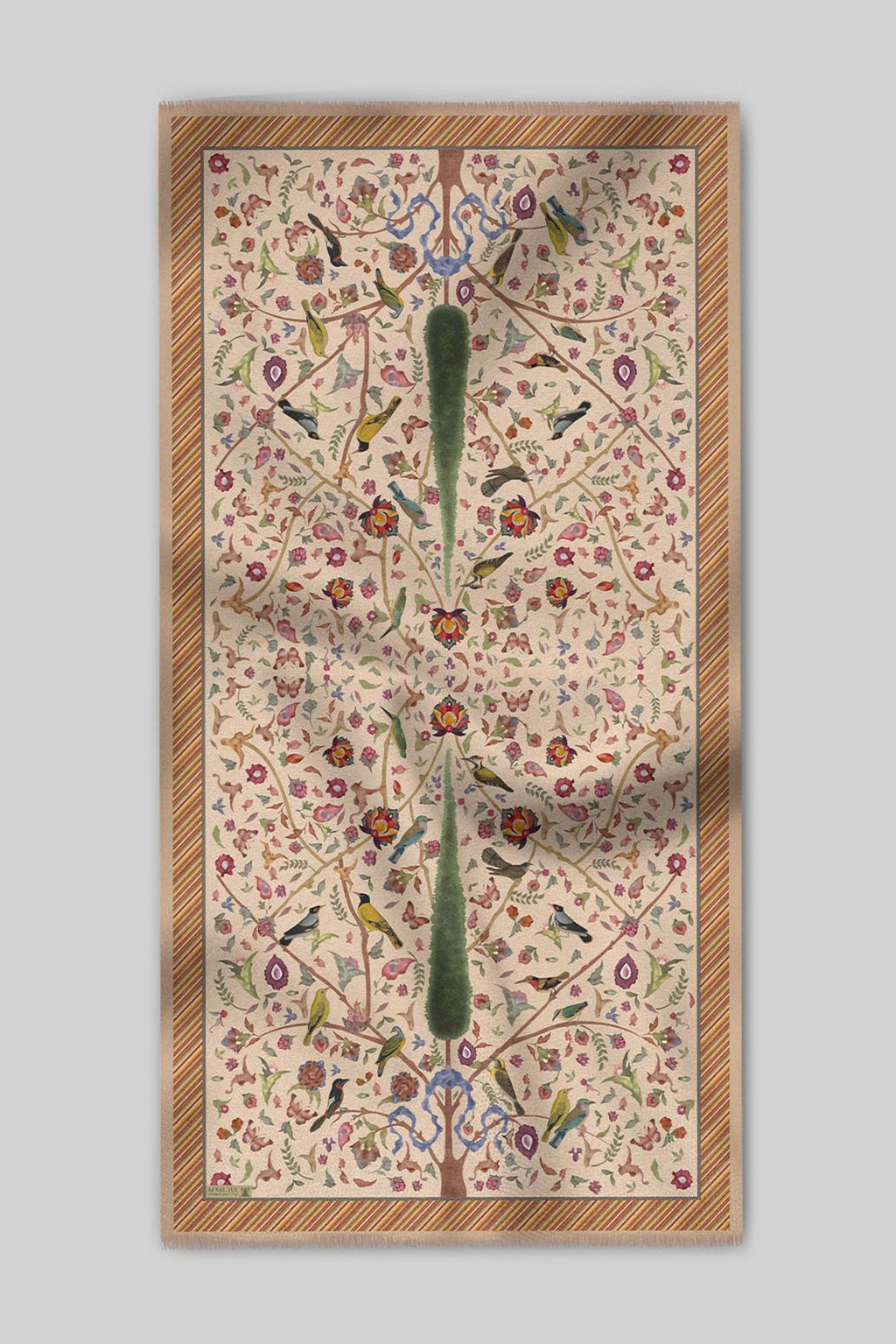 Blush Ivory Cashmere Shawl