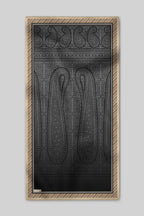 Charcoal Black Ombre Cashmere Shawl