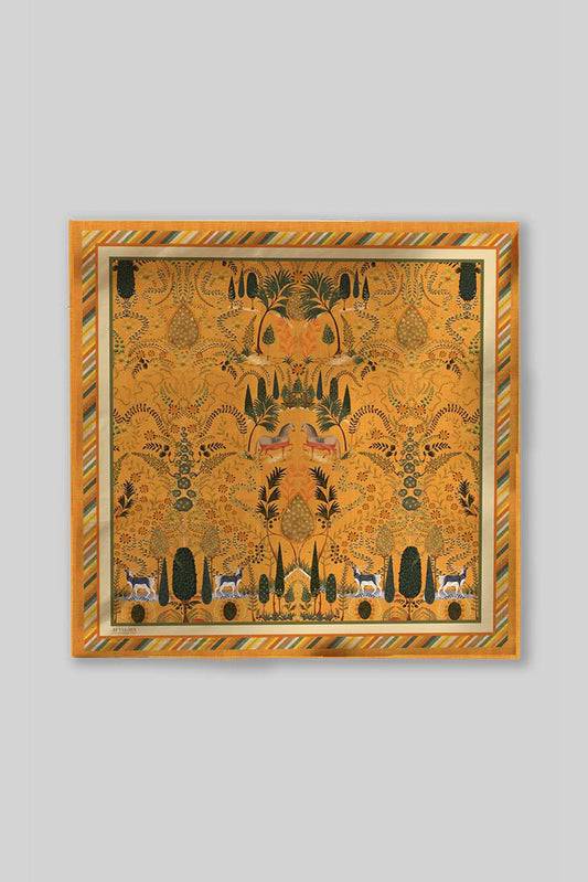 Amber Yellow Pocket Square