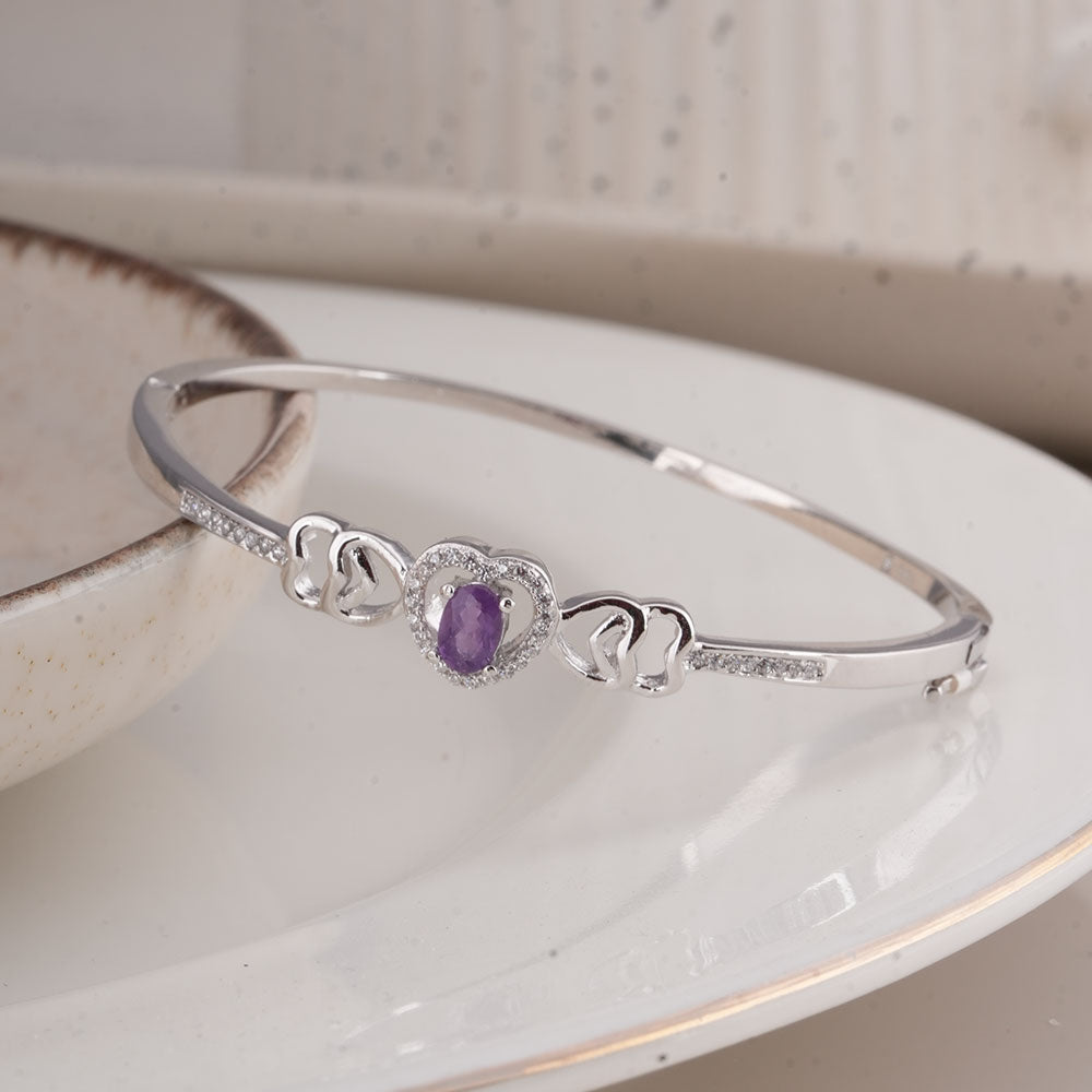 Love's Token 925 Sterling Silver Bangle Bracelet
