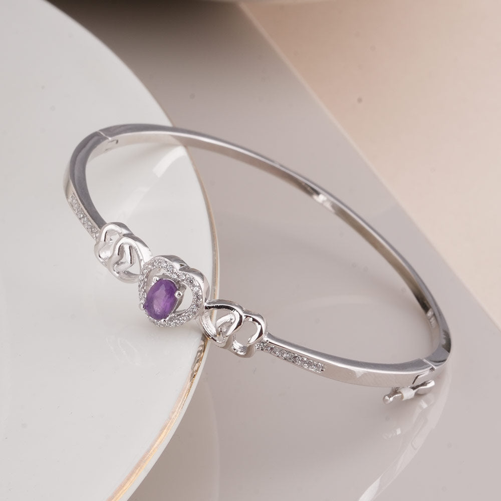 Love's Token 925 Sterling Silver Bangle Bracelet