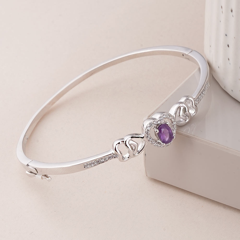Love's Token 925 Sterling Silver Bangle Bracelet