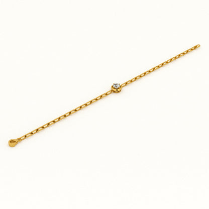 Orbit 9KT Gold Lab Grown Diamond Bracelet