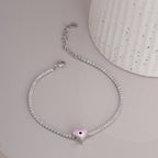Dainty Charm 925 Sterling Silver Tennis Bracelet