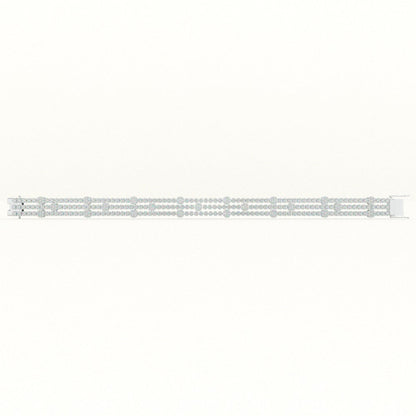 Triple Row Dazzle Tennis Bracelet