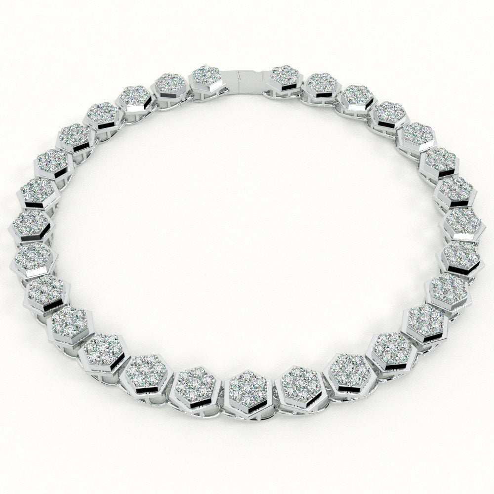 Frozen Dewdrop Tennis Bracelet
