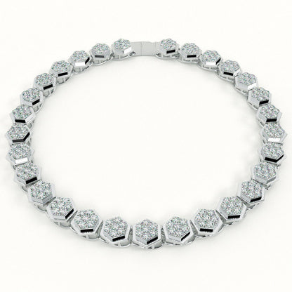 Frozen Dewdrop Tennis Bracelet