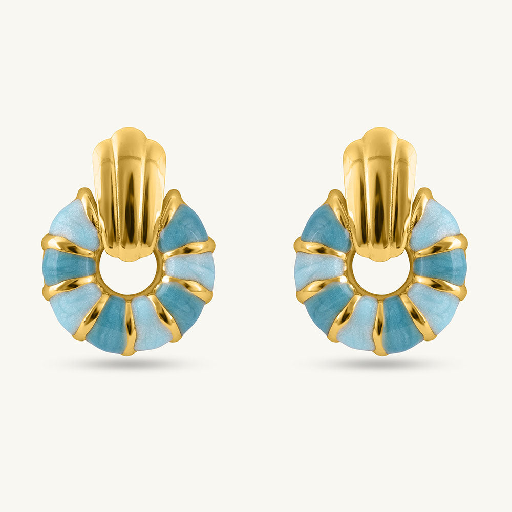 Ocean Breeze Sunburst Earrings