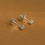 Classic CZ 925 Sterling Silver Stud Earrings