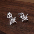 Cosmic Dust Star 925 Sterling Silver Studs