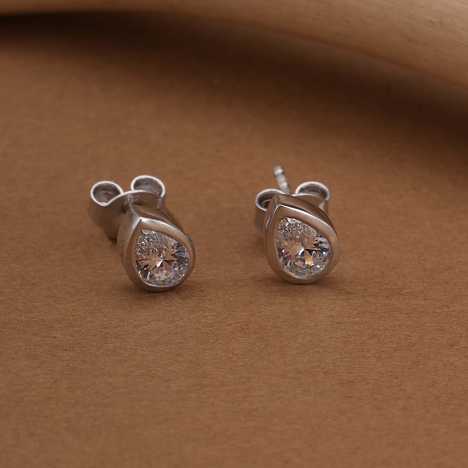 Classic Pear 925 Sterling Silver Earrings