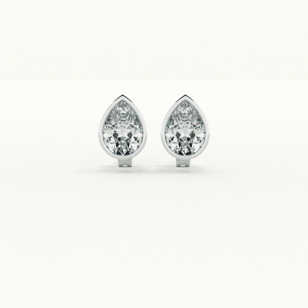 Classic Pear 925 Sterling Silver Earrings