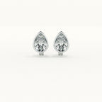 Classic Pear 925 Sterling Silver Earrings