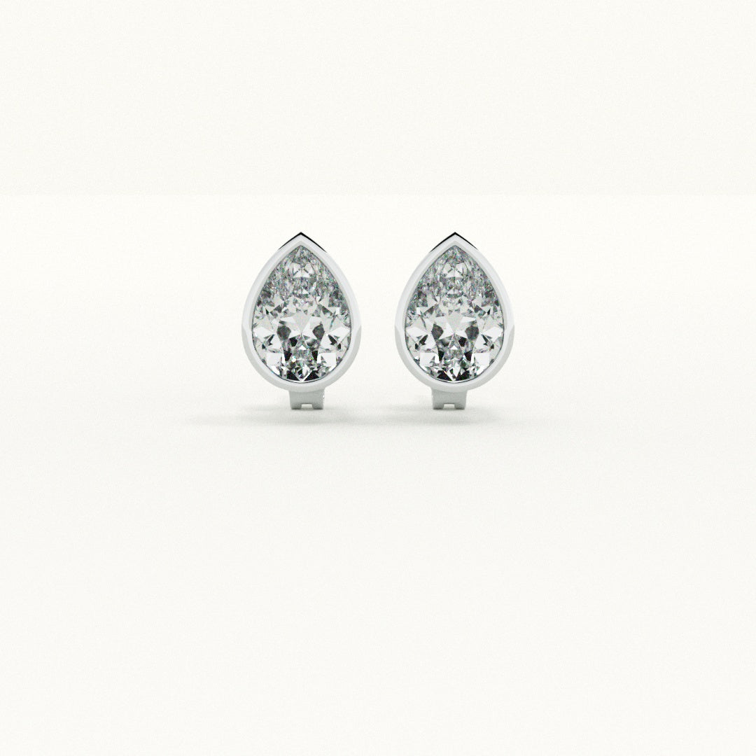 Classic Pear 925 Sterling Silver Earrings