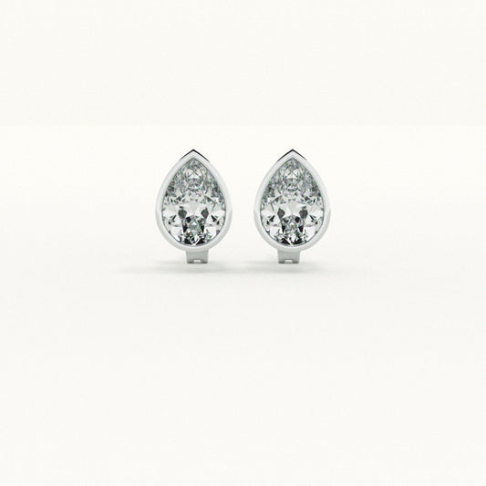 Classic Pear 925 Sterling Silver Earrings