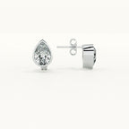 Classic Pear 925 Sterling Silver Earrings