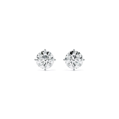 2 Carat 9KT Gold Lab Grown Diamond Solitaire Earrings