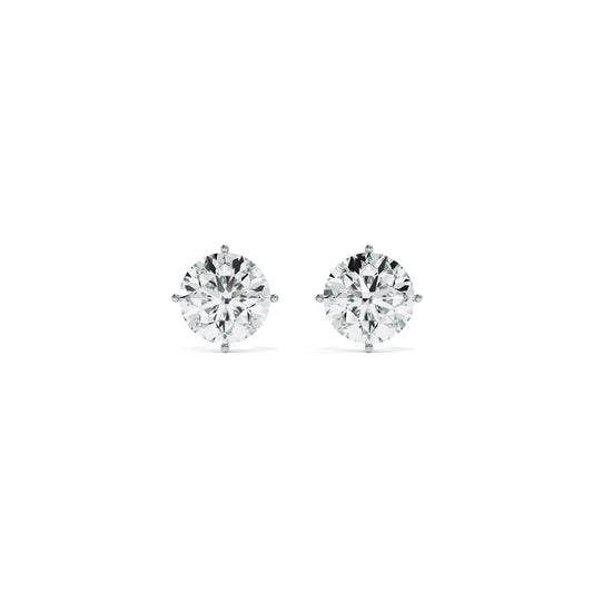 0.81 Carat 9KT Gold Lab Grown Diamond Solitaire Earrings