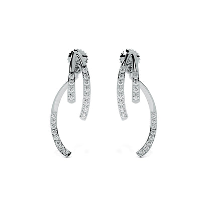 Tassel 9KT Gold Lab Grown Diamond Earrings