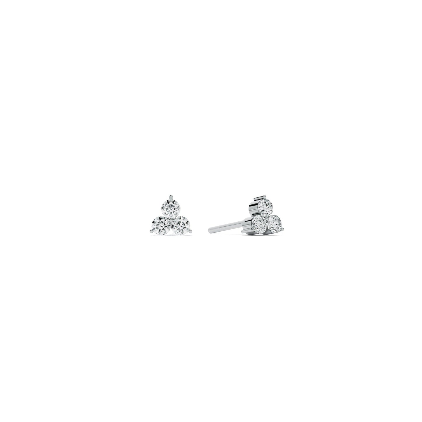 Trio Spark 9KT Gold Lab Grown Diamond Stud Earring