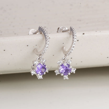 Twinkling Star 925 Sterling Silver Earrings