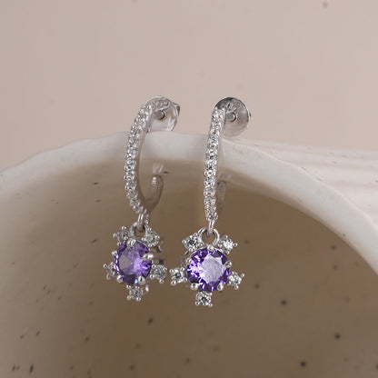 Twinkling Star 925 Sterling Silver Earrings