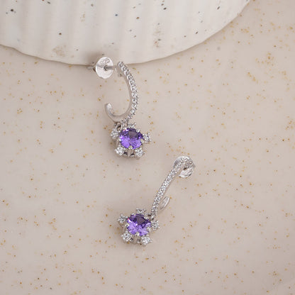 Twinkling Star 925 Sterling Silver Earrings