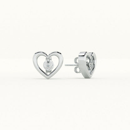 Love's Glow 9KT Gold Lab Grown Diamond Stud Earring