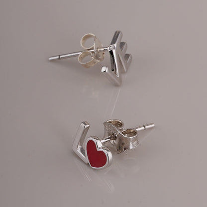 Love's Passion 925 Sterling Silver Earring Necklace Set