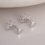 Crystal Heart 925 Sterling Silver Pendant Earring Set