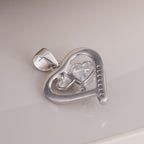 Crystal Heart 925 Sterling Silver Pendant Earring Set