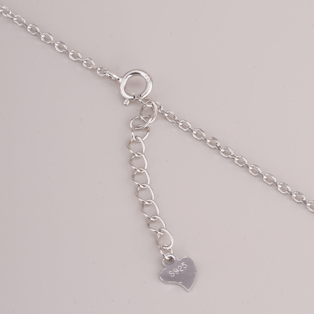 Crystal Lock 925 Sterling Silver Necklace