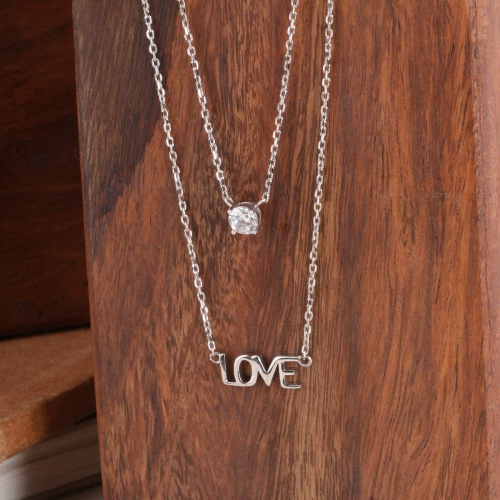Layered Love 925 Sterling Silver Necklace
