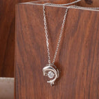 Crystal Dolphin 925 Sterling Silver Necklace
