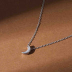 Dainty Moon 925 Sterling Silver Necklace